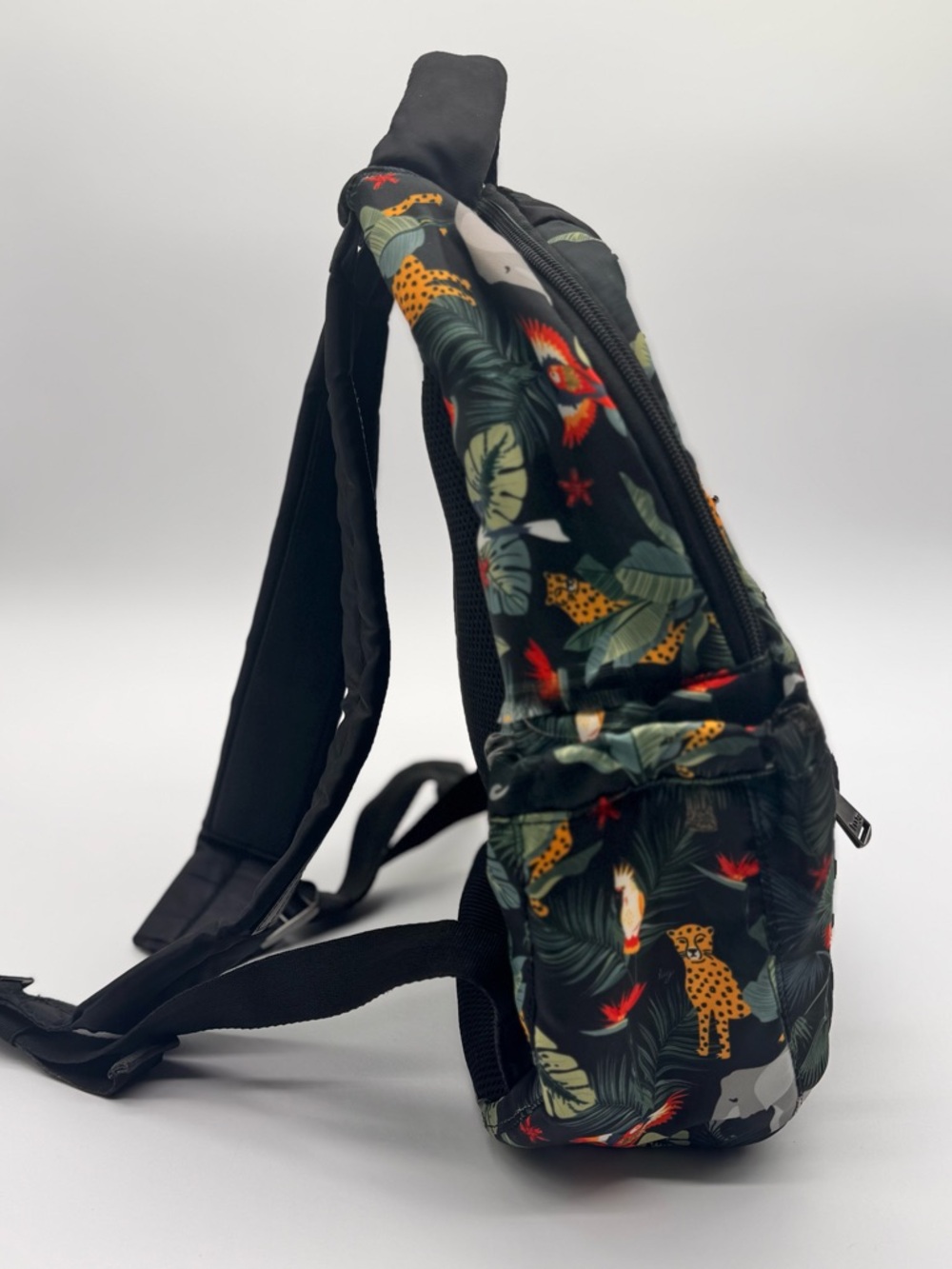 Lug Black Backpack with Tropical Leaf Accents - Picture 11 of 11